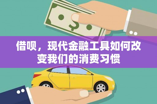 孝昌借呗，现代金融工具如何改变我们的消费习惯
