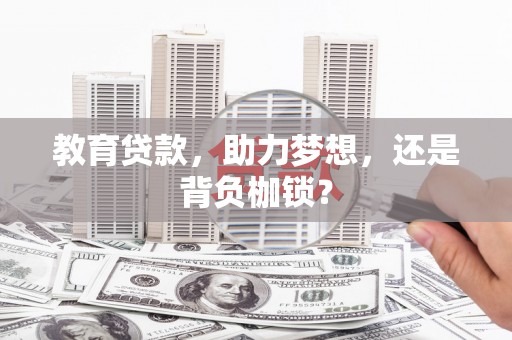 孝昌教育贷款，助力梦想，还是背负枷锁？