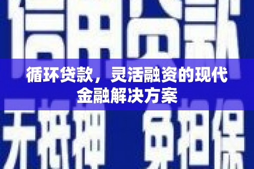 孝昌循环贷款，灵活融资的现代金融解决方案