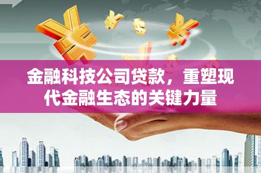 孝昌金融科技公司贷款，重塑现代金融生态的关键力量