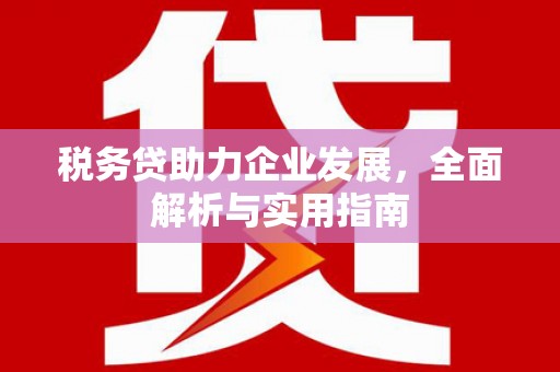 孝昌税务贷助力企业发展，全面解析与实用指南