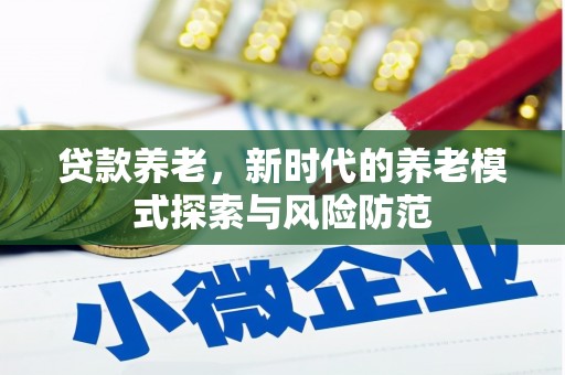 孝昌贷款养老，新时代的养老模式探索与风险防范
